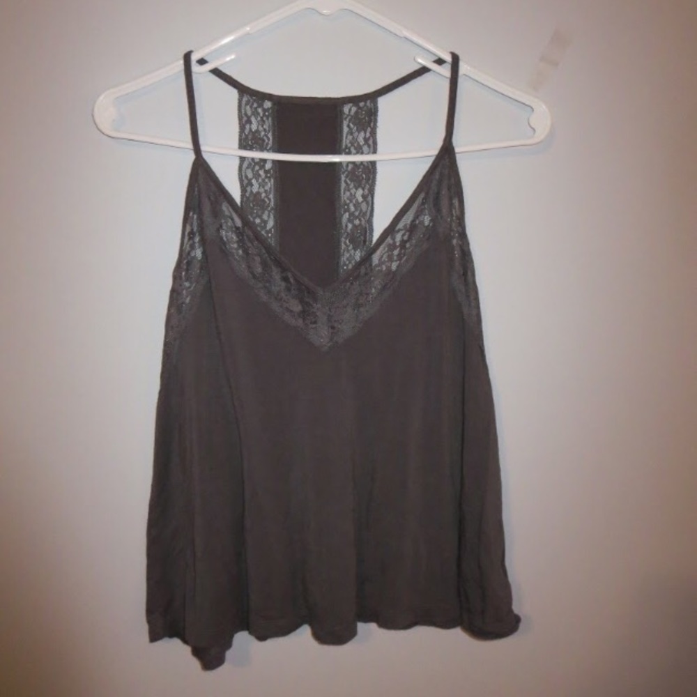 American eagle racerback lacy tank top